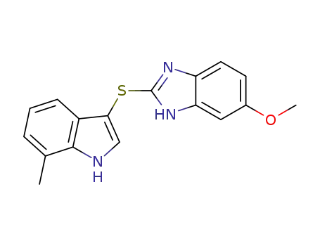 2-(7-methyl-1H-indol-3-ylthio)-6-methoxy-1hbenzo[d]imidazole