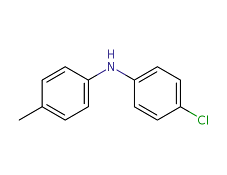 Molecular Structure of 21648-16-8 (Benzenamine, 4-chloro-N-(4-methylphenyl)-)