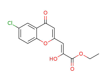 ethyl 3-(6-chlorochromon-2-yl)-2-hydroxyacrylate