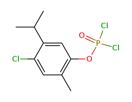 dichlorophosphoric acid-(4-chloro-5-isopropyl-2-methyl-phenyl ester)