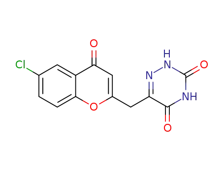 6-[(6-chloro-4-oxo-4H-chromen-2-yl)methyl]-1,2,4-triazine-3,5(2H,4H)-dione