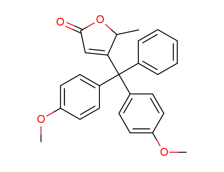 4-(bis(4-methoxyphenyl)(phenyl)methyl)-5-methylfuran-2(5H)-one