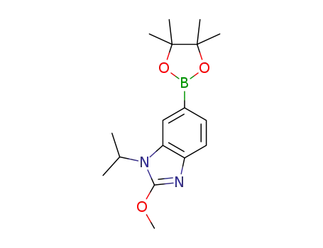 1-isopropyl-2-methoxy-6-(4,4,5,5-tetramethyl-1,3,2-dioxaborolan-2- yl)-1H-benzo[d]imidazole