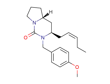 (±)-(Z,3R*,4aR*)-2-(4-methoxybenzyl)-3-(pent-2-en-1-yl)hexahydropyrrolo[1,2-c]pyrimidin-1(2H)-one