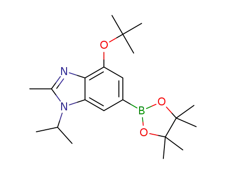 4-tert-butoxy-1-isopropyl-2-methyl-6-(4,4,5,5-tetramethyl-1,3,2-dioxaborolan-2-yl)-1H-benzo[d]imidazole