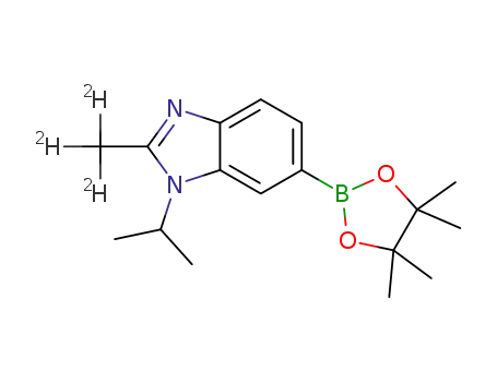 1-isopropyl-2-(methyl-d3)-6-(4,4,5,5-tetramethyl-1,3,2-dioxaborolan-2-yl)-1H-benzo[d]imidazole