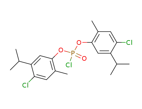 chlorophosphoric acid bis-(4-chloro-5-isopropyl-2-methyl-phenyl ester)