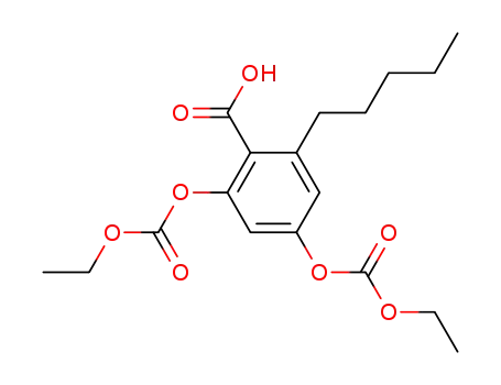 2,4-bis-ethoxycarbonyloxy-6-pentyl-benzoic acid