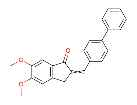 2-([1,1′-biphenyl]-4-ylmethylene)-5,6-dimethoxy-2,3-dihydro-1H-inden-1-one