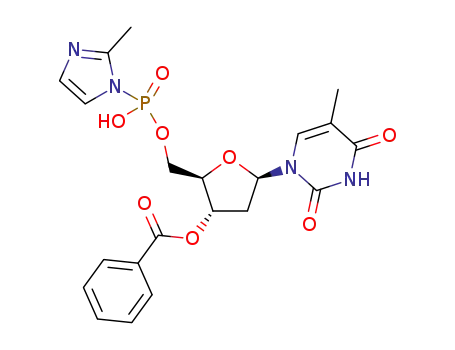 3’-O-benzoyl-2’-deoxythymidine-5’-phosphor-2-methylimidazolide