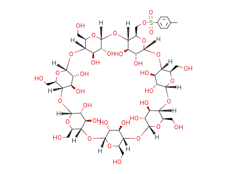 Molecular Structure of 67217-55-4 (Mono-6-O-(p-toluenesulfonyl)-beta-cyclodextrin)