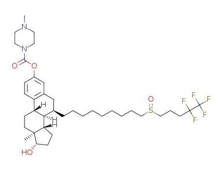 (7R,8R,9S,13S,14S,17S)-17-hydroxy-13-methyl-7-(9-((4,4,5,5,5-pentafluoropentyl)sulfinyl)nonyl)-7,8,9,11,12,13,14,15,16,17-decahydro-6H-cyclopenta[a]phenanthren-3-yl 4-methylpiperazine-1-carboxylate