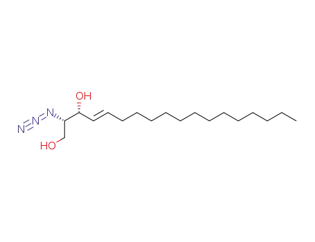 Molecular Structure of 103348-49-8 ((2S,3R,4E)-2-AZIDO-4-OCTADECENE-1,3-DIOL)