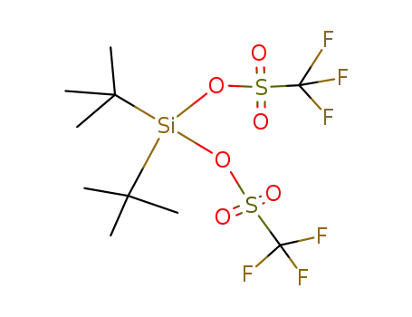 Molecular Structure of 85272-31-7 (DI-TERT-BUTYLSILYL BIS(TRIFLUOROMETHANESULFONATE))