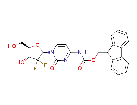(9H-fluoren-9-yl)methyl (1-((2R,4R,5R)-3,3-difluoro-4-hydroxy-5-(hydroxymethyl)-tetrahydrofuran-2-yl)-2-oxo-1,2-dihydropyrimidin-4-yl)carbamate