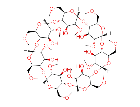 Molecular Structure of 51166-71-3 (b-Cyclodextrin,2A,2B,2C,2D,2E,2F,2G,6A,6B,6C,6D,6E,6F,6G-tetradeca-O-methyl-)