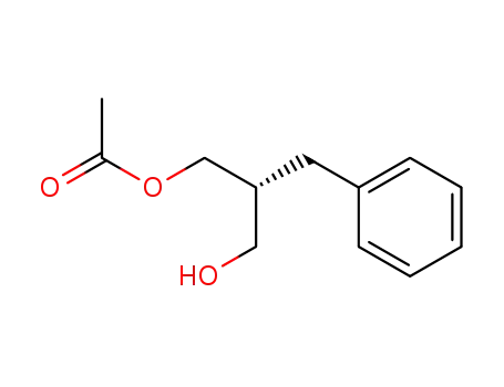 Molecular Structure of 110270-49-0 (1,3-Propanediol, 2-(phenylmethyl)-, monoacetate, (R)-)