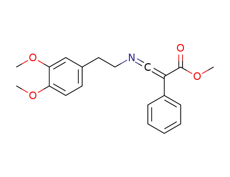 3-((3,4-dimethoxyphenethyl)imino)-2-phenylacrylic acid methyl ester