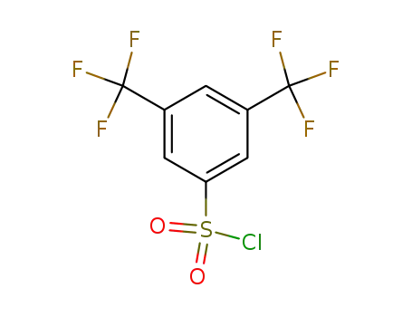 Molecular Structure of 39234-86-1 (3,5-BIS(TRIFLUOROMETHYL)BENZENESULFONYL CHLORIDE)
