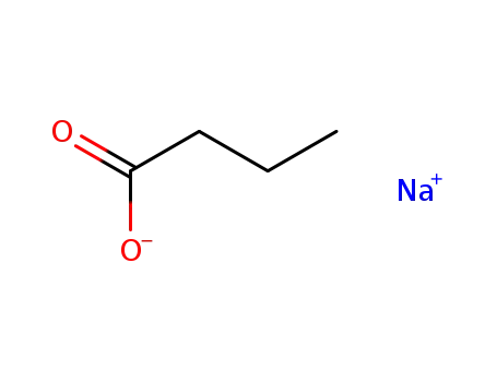 Molecular Structure of 156-54-7 (Sodium Butyrate)