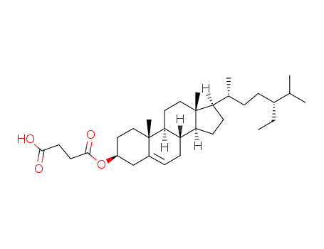 Molecular Structure of 81125-67-9 (4-oxo-4-(stigmast-5-en-3-yloxy)butanoic acid)