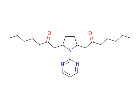 1,1′-[1-(pyrimidin-2-yl)pyrrolidine-2,5-diyl]bis(heptan-2-one)