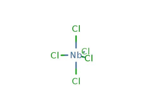 Molecular Structure of 10026-12-7 (Niobium chloride(NbCl<sub>5</sub>))