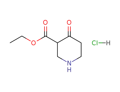 Molecular Structure of 4644-61-5 (ETHYL 4-PIPERIDONE-3-CARBOXYLATE HYDROCHLORIDE)