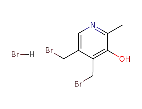 2-Methyl-3-hydroxy-4,5-bis-(bromomethyl)-pyridine hydrobromide