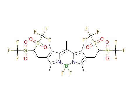 2,8-bis(2,2-bis((trifluoromethyl)sulfonyl)ethyl)-5,5-difluoro-1,3,7,9,10-pentamethyl-5H-4λ4,5λ4-dipyrrolo[1,2-c:2',1'-f][1,3,2]diazaborinine