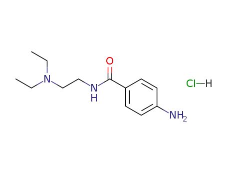Molecular Structure of 614-39-1 (Procainamide hydrochloride)