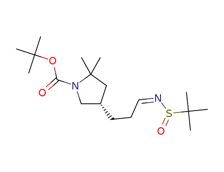 tert-butyl (4S)-4-[(3Z)-3-tert-butylsulfinyliminopropyl]-2,2-dimethylpyrrolidine-1-carboxylate