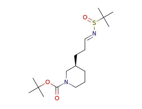tert-butyl (3R)-3-[(3E)-3-tert-butylsulfinyliminopropyl]piperidine-1-carboxylate