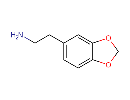 1484-85-1,HOMOPIPERONYLAMINE,Phenethylamine,3,4-(methylenedioxy)- (7CI,8CI);2-(3,4-Methylenedioxyphenyl)ethylamine;2-(Benzo[d][1,3]dioxol-5-yl)ethanamine;2-Benzo[1,3]dioxol-5-yl-ethylamine;2-Benzo[1,3]dioxol-5-ylethanamine;3,4-(Methylenedioxy)-b-phenethylamine;3,4-(Methylenedioxy)phenethylamine;3,4-(Methylenedioxy)phenylethylamine;5-(2-Aminoethyl)benzodioxole;Homopiperonylamine;[2-(Benzodioxol-5-yl)ethyl]amine;