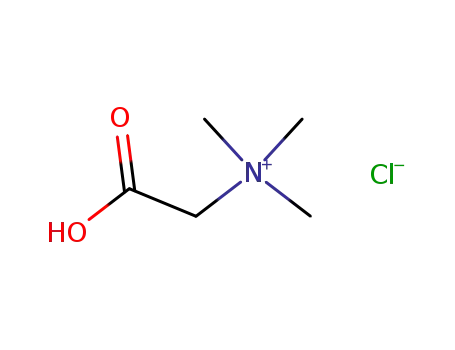 Molecular Structure of 590-46-5 (Methanaminium,1-carboxy-N,N,N-trimethyl-, chloride (1:1))