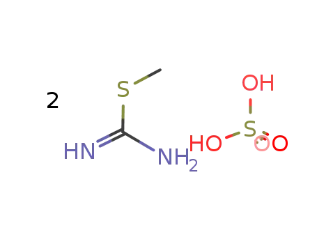 Molecular Structure of 867-44-7 (2-Methyl-2-thiopseudourea sulfate)