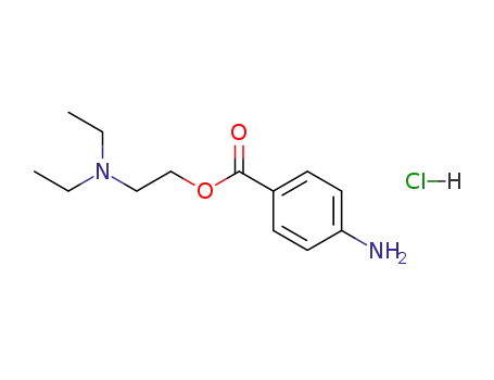 Molecular Structure of 51-05-8 (Procaine hydrochloride)