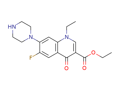 3-Quinolinecarboxylicacid, 1-ethyl-6-fluoro-1,4-dihydro-4-oxo-7-(1-piperazinyl)-, ethyl ester