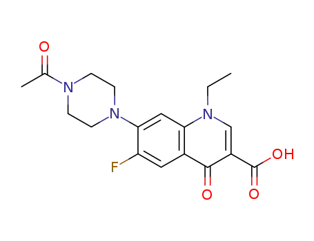 7-(4-acetyl-1-piperazinyl)-1-ethyl-6-fluoro-1,4-dihydro-4-oxoquinoline-3-carboxylic acid