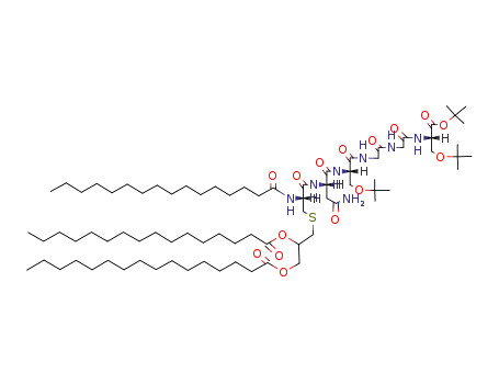 S-<(2RS)-2,3-Bis(palmitoyloxy)propyl>-Nα-palmitoyl-Cys-Asn-Ser(But)-Gly-Gly-Ser(But)-OBut
