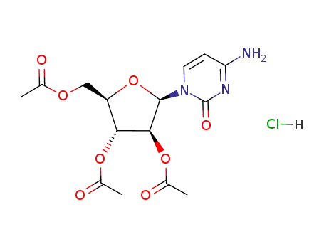 Molecular Structure of 58227-71-7 (4-amino-1-(2,3,5-tri-O-acetylpentofuranosyl)pyrimidin-2(1H)-one)