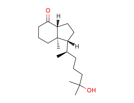 Molecular Structure of 70550-73-1 ((1R,3aR,7aR)-1-((R)-6-hydroxy-6-Methylheptan-2-yl)-7a-Methylhexahydro-1H-inden-4(2H)-one)