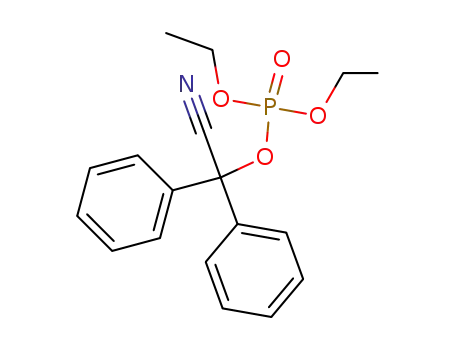 Molecular Structure of 88156-52-9 (Phosphoric acid, cyanodiphenylmethyl diethyl ester)
