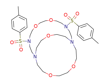 4,13-bis(p-tolylsulphonyl)-7,10,19,22,27-pentaoxa-1,4,13,16-tetra-azabicyclo<14.8.5>-nonacosane