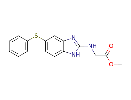 (5-Phenylsulfanyl-1H-benzoimidazol-2-ylamino)-acetic acid methyl ester