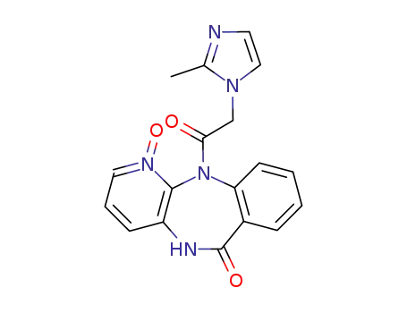 1-oxo-5,11-dihydro-11-(2''-methylimidazol-1''-yl)acetyl-6H-pyrido<2,3-b><1,4>benzodiazepin-6-one
