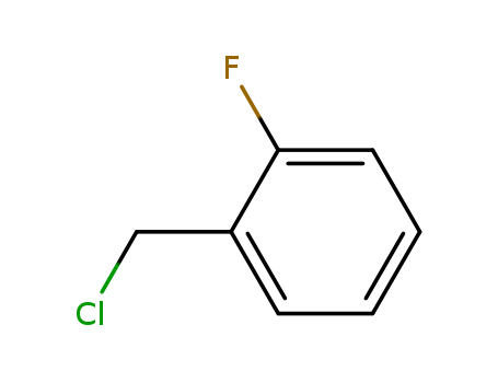 345-35-7,alpha-Chloro-o-fluorotoluene,Toluene,a-chloro-o-fluoro- (6CI,7CI,8CI);1-(Chloromethyl)-2-fluorobenzene;2-Fluorophenylmethylchloride;NSC 88295;o-fluorobenzyl chloride;a-Chloro-2-fluorotoluene;