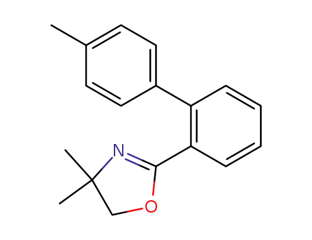 Molecular Structure of 84392-32-5 (4,4-DIMETHYL-2-(4'-METHYL-2-BIPHENYLYL)-2-OXAZOLINE)
