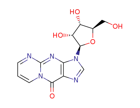 Molecular Structure of 78880-62-3 (3-ribofuranosyl-pyrimido(1,2-a)purin-10(3H)-one)