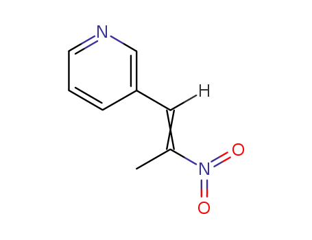 Molecular Structure of 3156-53-4 (3-[(1Z)-2-nitroprop-1-en-1-yl]pyridine)